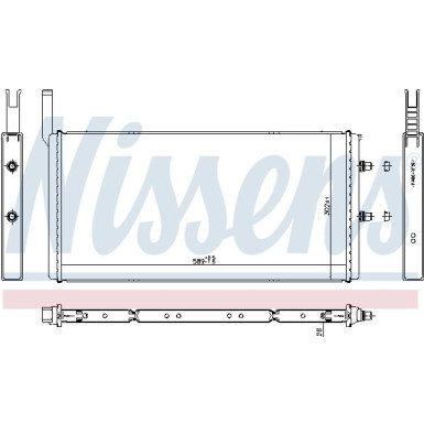 Nissens Niedertemperaturkühler, Ladeluftkühler FIRST FIT 60835