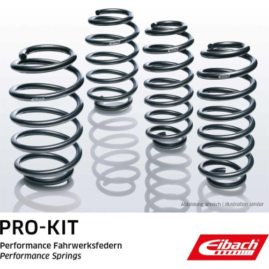 Fahrwerksatz, Federn Fahrwerksatz Federn Pro Kit Tieferlegung Eibach Pro-Kit E4010-140