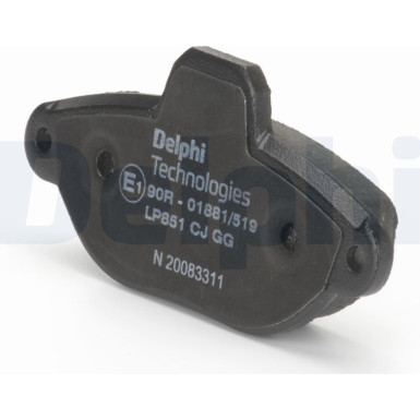 Delphi Bremsbelagsatz, Scheibenbremse LP851 Delphi Bremsbelagsatz, Scheibenbremse LP851