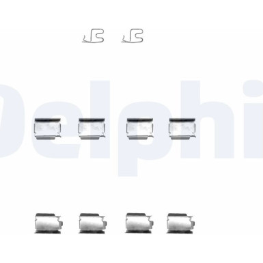 Delphi Zubehörsatz, Scheibenbremsbelag LX0343
