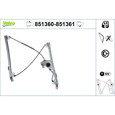 Valeo Fensterheber 851361