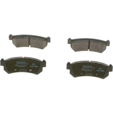 BOSCH Bremsbelagsatz, Scheibenbremse 0 986 494 133