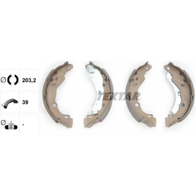 Bremsbackensatz 91077200 Bremsbackensatz 91077200