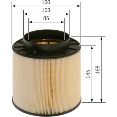 BOSCH F 026 400 394 Luftfilter BOSCH F 026 400 394 Luftfilter