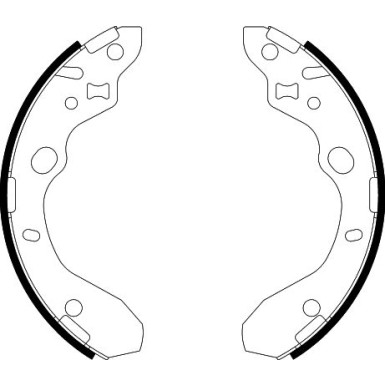 Bremsbackensatz 8DB 355 002-551 Bremsbackensatz 8DB 355 002-551
