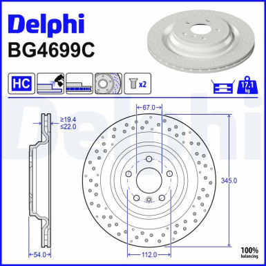 Bremsscheibe BG4699C Bremsscheibe BG4699C