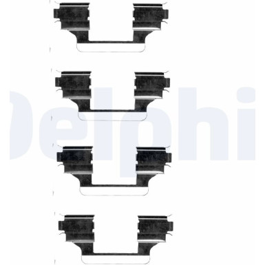 Delphi Zubehörsatz, Scheibenbremsbelag LX0403