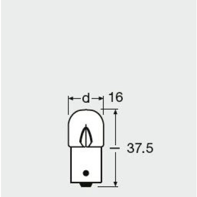 Osram Glühlampe, Schlussleuchte Original 24V 5W Metallsockel ORIGINAL 5626