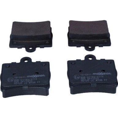 Maxgear Bremsbelagsatz, Scheibenbremse 19-0411 Maxgear Bremsbelagsatz, Scheibenbremse 19-0411