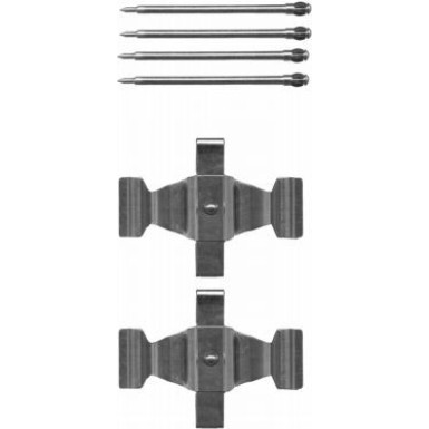 Hella Zubehörsatz, Scheibenbremsbelag 8DZ 355 204-041