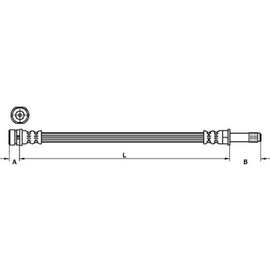 Metzger Bremsschlauch 4111218