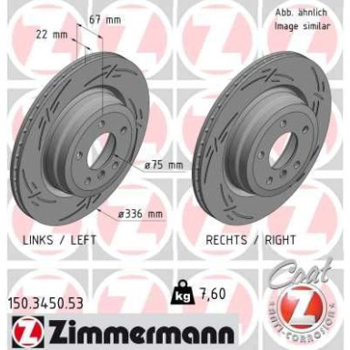 Zimmermann Bremsscheibe BLACK Z 150.3450.53