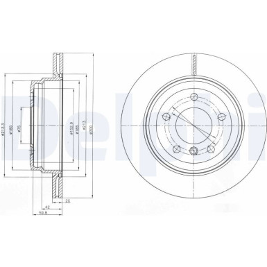 Delphi Bremsscheibe BG4243C