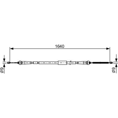 Seilzug, Feststellbremse 1 987 482 638 Seilzug, Feststellbremse 1 987 482 638