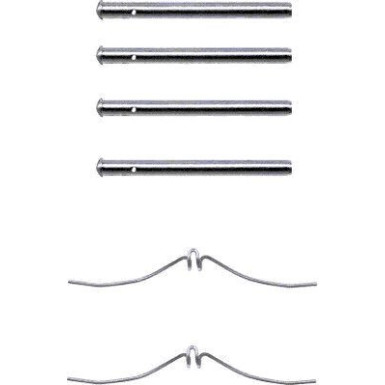 Hella Zubehörsatz, Scheibenbremsbelag 8DZ 355 202-221