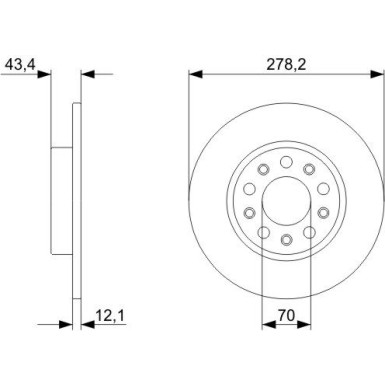 BOSCH Bremsscheibe 0 986 479 292