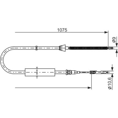 2 x BOSCH Seilzug, Feststellbremse 1 987 477 808 2 x BOSCH Seilzug, Feststellbremse 1 987 477 808