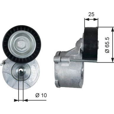 Spannrolle, Keilrippenriemen T39281 Spannrolle, Keilrippenriemen T39281
