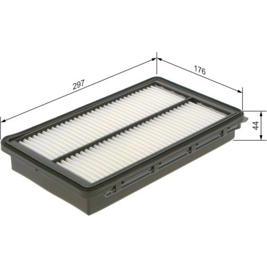 BOSCH Luftfilter F 026 400 619 BOSCH Luftfilter F 026 400 619