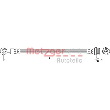 Metzger Bremsschlauch 4110718