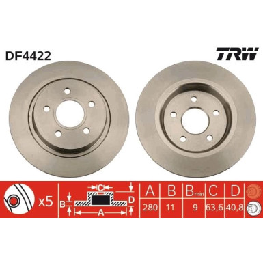 Bremsscheibe DF4422 Bremsscheibe DF4422