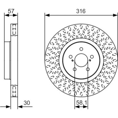 BOSCH Bremsscheibe 0 986 479 A81