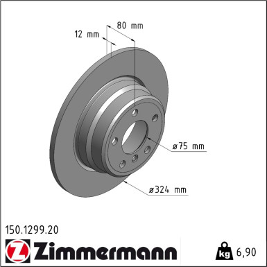 Bremsscheibe 150.1299.20 Bremsscheibe 150.1299.20