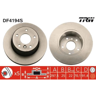 Bremsscheibe DF4194S Bremsscheibe DF4194S