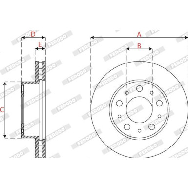 Bremsscheibe DDF2795-1 Bremsscheibe DDF2795-1