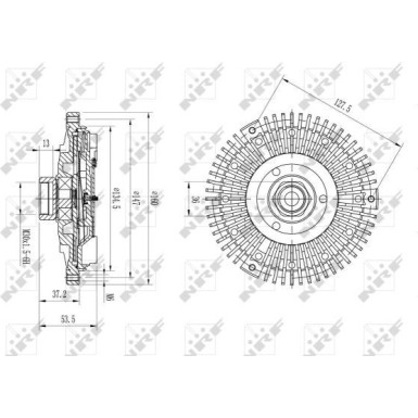 NRF Kupplung, Kühlerlüfter 49633