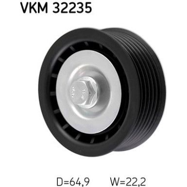 SKF Umlenk-/Führungsrolle, Keilrippenriemen VKM 32235