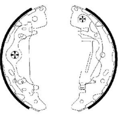 Bremsbackensatz 91065800
