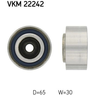 SKF Umlenk-/Führungsrolle, Zahnriemen VKM 22242