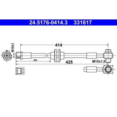 Bremsschlauch 24.5176-0414.3