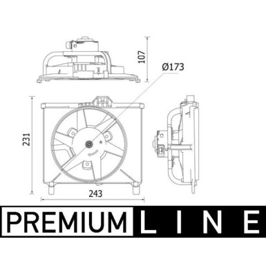 Mahle Lüfter, Motorkühlung BEHR Premium Line CFF 541 000P