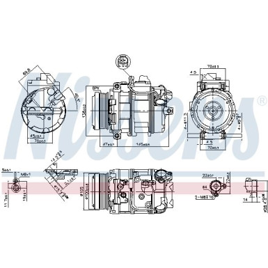 Nissens Kompressor, Klimaanlage FIRST FIT 89212