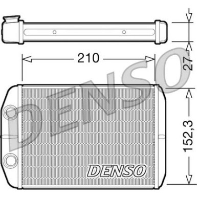 Denso Wärmetauscher, Innenraumheizung DRR09073 Denso Wärmetauscher, Innenraumheizung DRR09073