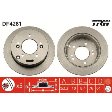 Bremsscheibe DF4281