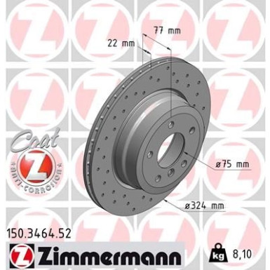 Zimmermann Bremsscheibe SPORT Z 150.3464.52 Zimmermann Bremsscheibe SPORT Z 150.3464.52