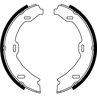 TRW Bremsbackensatz, Feststellbremse GS8482