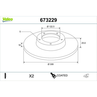 Bremsscheibe 673229 Bremsscheibe 673229