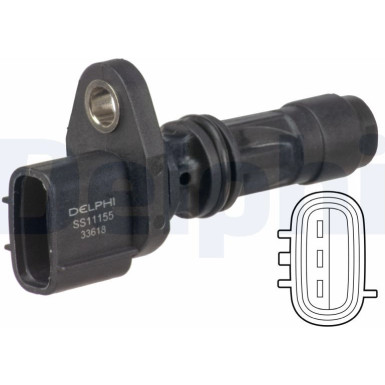 Delphi Sensor, Nockenwellenposition SS11155 Delphi Sensor, Nockenwellenposition SS11155