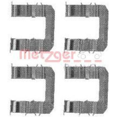 Metzger Zubehörsatz, Scheibenbremsbelag 109-1735