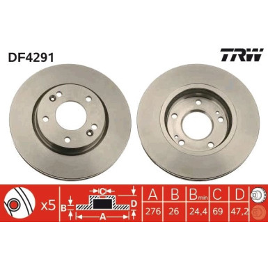 Bremsscheibe DF4291