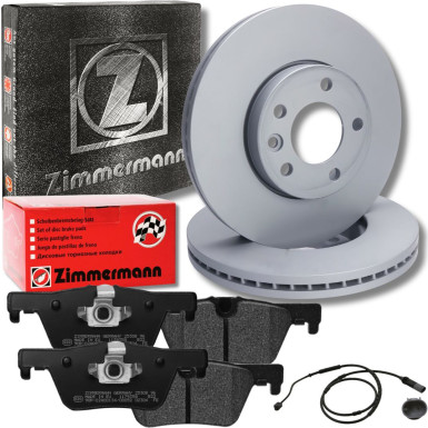 ZIMMERMANN COAT Z 150.2902.20 Bremsscheibe 300mm + 25307.175.1 Bremsbeläge mit Warnkontakt für BMW 3er ZIMMERMANN COAT Z 150.2902.20 Bremsscheibe 300mm + 25307.175.1 Bremsbeläge mit Warnkontakt für BMW 3er