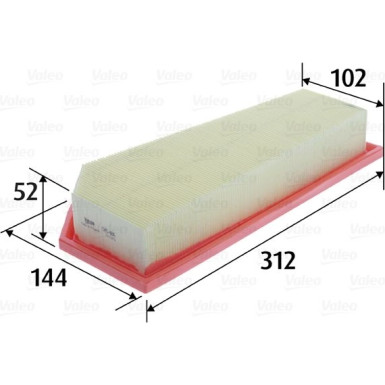 Valeo Luftfilter 585486