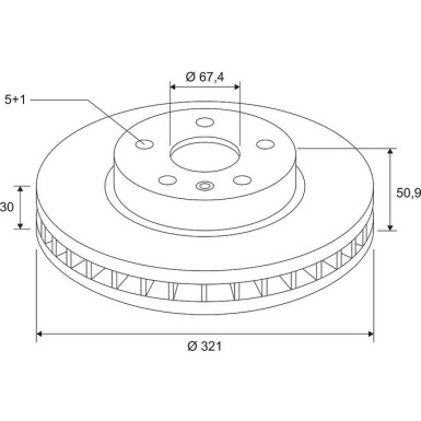 Bremsscheibe 672564 Bremsscheibe 672564