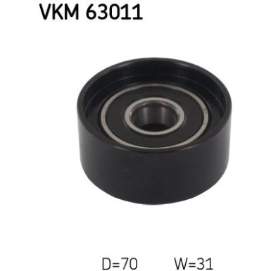 SKF Umlenk-/Führungsrolle, Keilrippenriemen VKM 63011