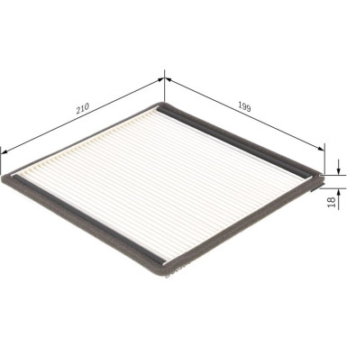 BOSCH 1 987 432 021 Innenraumfilter BOSCH 1 987 432 021 Innenraumfilter