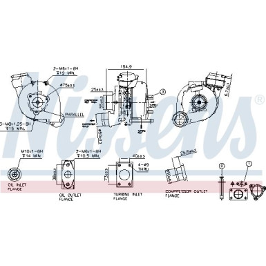 Nissens Turbolader 93173